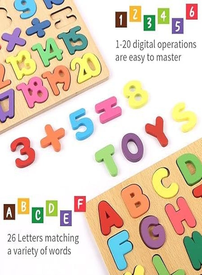 AESTROKE 3Set Wooden Puzzle Shapes Wooden Puzzle,Kids Toys for 2-5 Years Boy and Girl, ABCD Puzzle Games Activity Toys for Montessori Children Toddler (Pack of 3) - Image 4